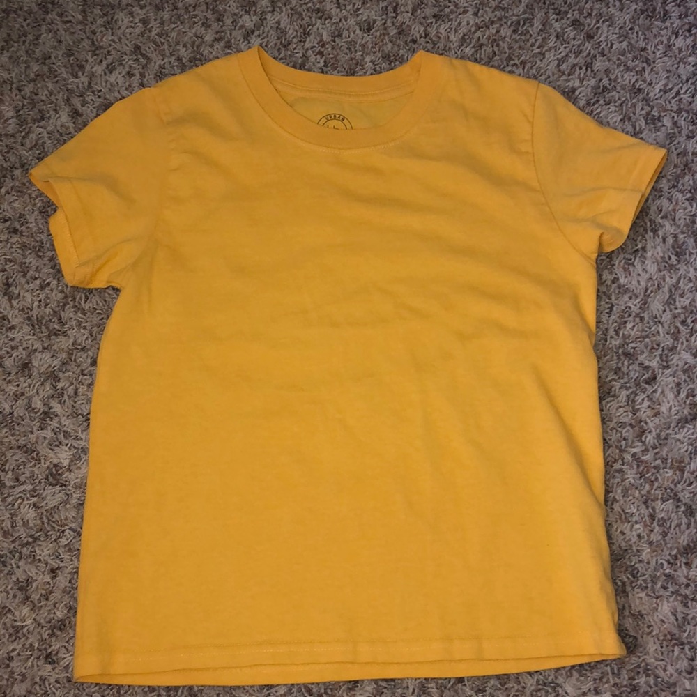 Yellow Urban Outfitters T-shirt.
